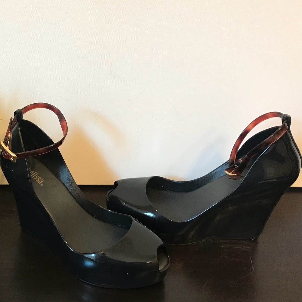 Black Mellisa wedges size 6
